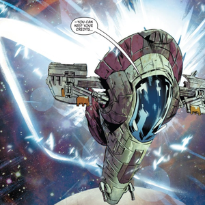 Slave I in "Star Wars: Bounty Hunters #1" 