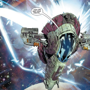 Slave I in "Star Wars: Bounty Hunters #1"  