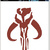 FanWraps Mandalorian Skull Window Decal