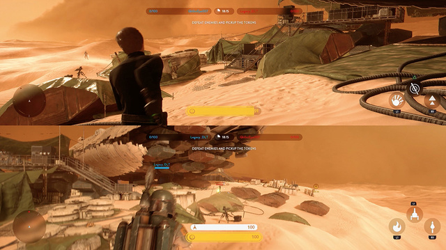 Star Wars Battlefront, Luke Skywalker vs. Boba Fett Gameplay 