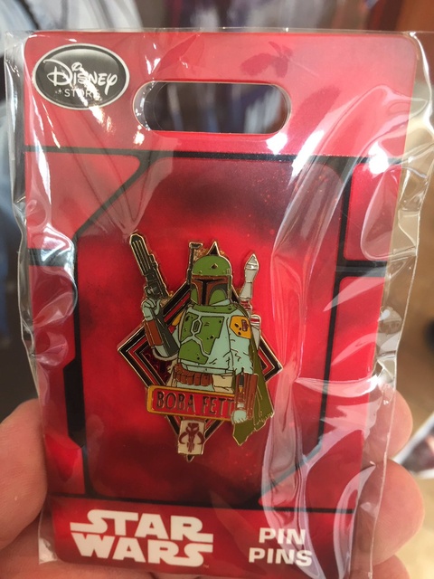 Disney Store Boba Fett Pin, May 2016 Freebie  