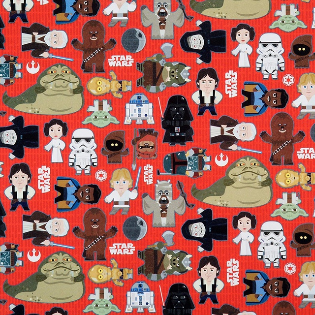 Star Wars Squares Jumbo Christmas Wrapping Paper Roll, We Don't Want to  Unwrap Presents Anymore — These Wrapping Papers Are Way Too Cute!