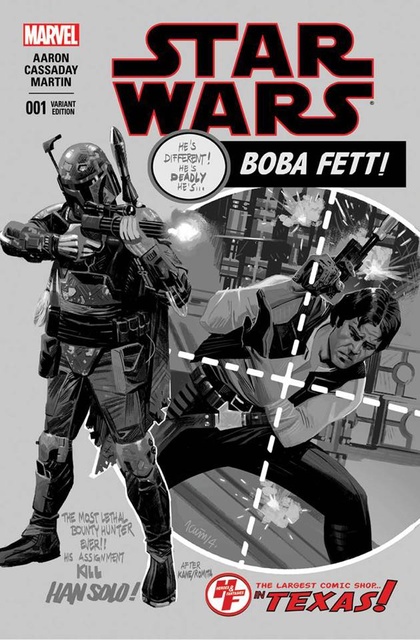 Star Wars #1 (Heroes and Fantasies Exclusive, B&W Variant) (2015)  