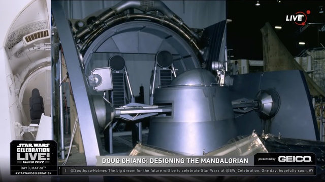 Partial Slave I cockpit built for Attack of the Clones 