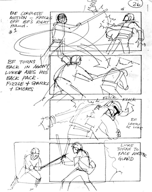 "Return of the Jedi" Storyboard Draft, Page 26 (Unverified)  