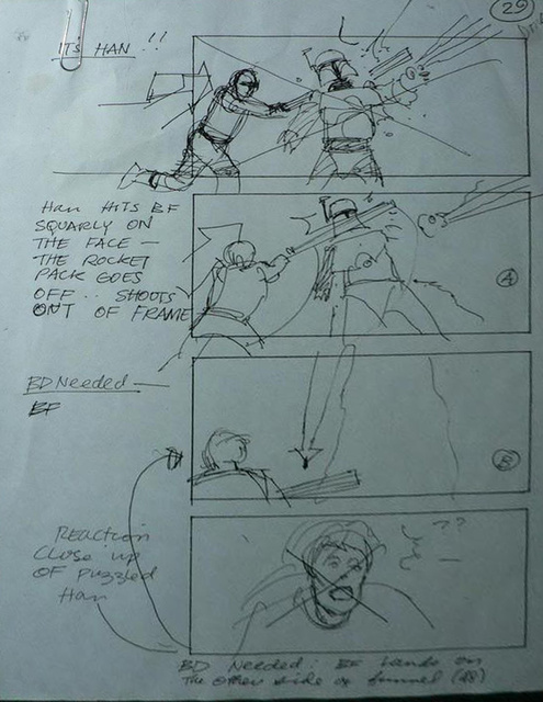 "Return of the Jedi" Storyboard Draft, Page 29 (Unverified)  