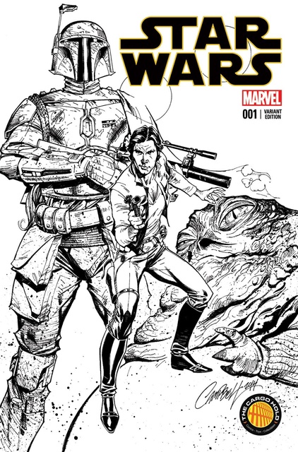 Star Wars #1 (The Cargo Hold Exclusive, B&W Variant) (2015)  