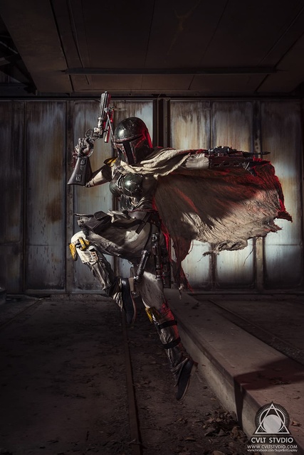 SugarBot Cosplay as Mythos Boba Fett  