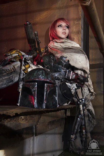 SugarBot Cosplay as Mythos Boba Fett  