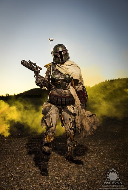 SugarBot Cosplay as Mythos Boba Fett  